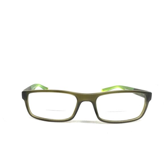 NIKE 7090 320 GREEN BLACK AUTHENTIC EYEGLASSES SUNGLASS FRAMES 53-17